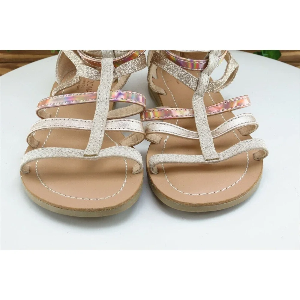 Arizona Girls Youth Size 2 M Beige‎ Gladiator Sandals Synthetic Casual Shoes